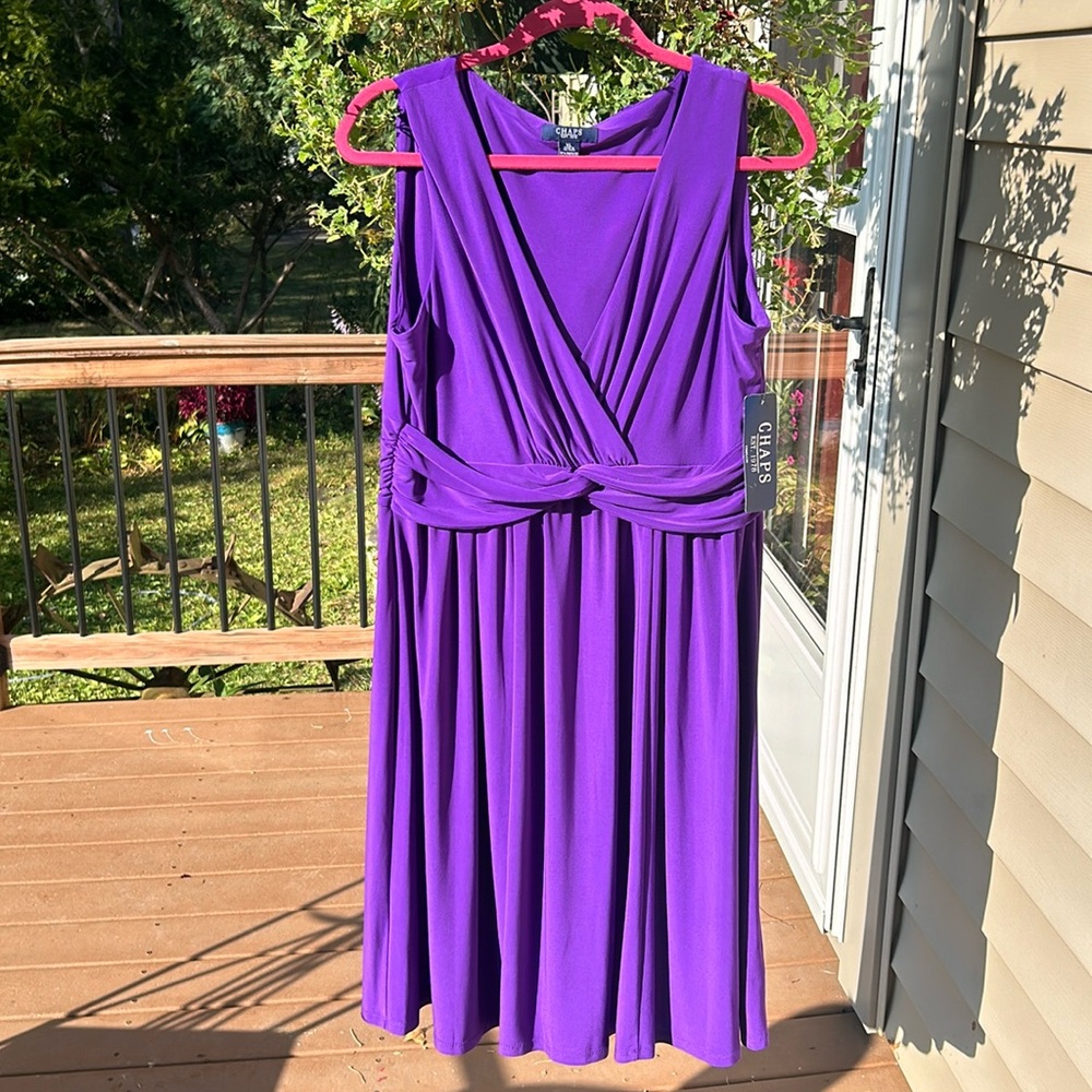 Deep purple Chaps Beautiful Special Occasion Dress  - XL
